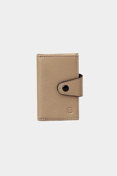 Grande 827 Model Accordion Card Holder - Γνήσιο δέρμα, Πορτοφόλι κάθετης κουμπωτή, Mink