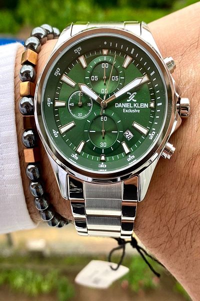 Daniel Klein Men's Wristwatch - New Season Stainless Steel Cord, 3ATM Waterproof + Bracelet Gift