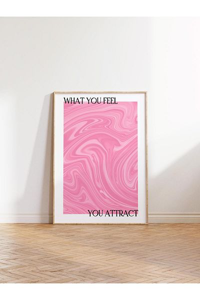 Postifull Aura Series NO:210 - Έγχρωμη αφίσα χωρίς πλαίσιο, What You Feel - Angel Numbered