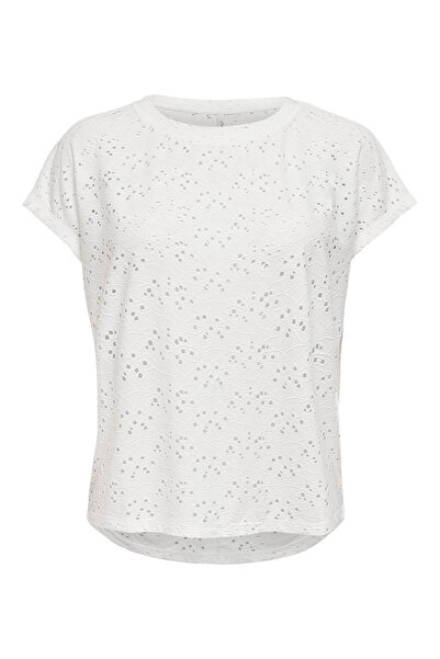 ONLY Women's White Blouse -15231005 Onlsmilla, S/S Top, Jrs Noos