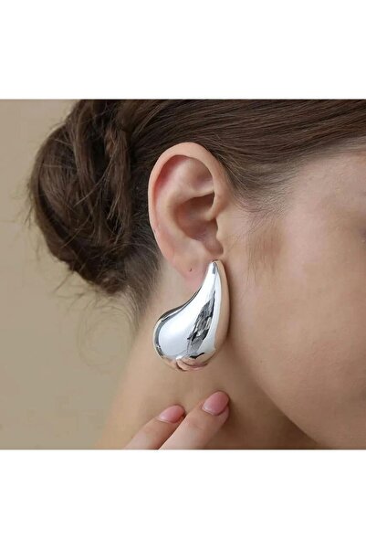 monalisatoka Kadın Gümüş  Büyük Boy Küpe