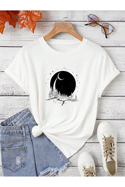 LOTS MODA Μπλουζάκι με στάμπα AY Oversize