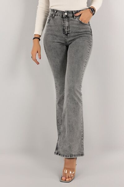 geenz manifacture Τζιν Yakamoz High Waist Lifting Lycra Flare Leg - Εξαιρετικά άνετο