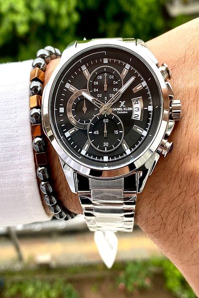 Daniel Klein New Season Stainless Steel Cord Men's Wristwatch, 3Atm Waterproof