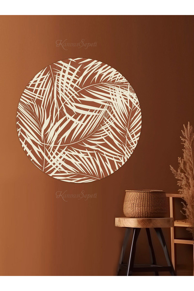 KanvasSepeti ملصق جداري على شكل قماش سميك ذاتي اللصق مزخرف بفن بوهيمي تجريدي