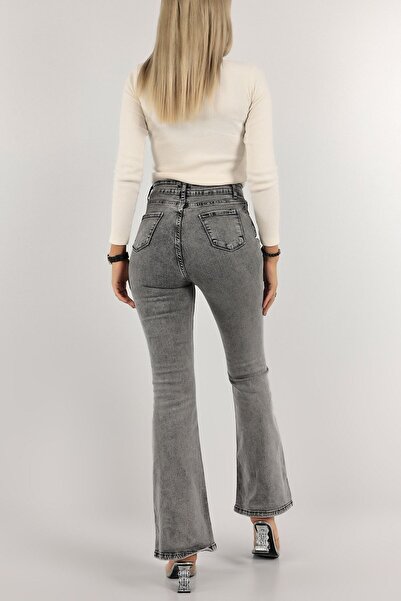 geenz manifacture Τζιν Yakamoz High Waist Lifting Lycra Flare Leg - Εξαιρετικά άνετο