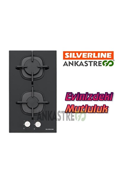 Silverline Cs5410b01 2 Gözlü Siyah Cam Ocak