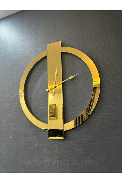 Efe Ayna Yüzük-gold Ayna Duvat Saati 70x80cm