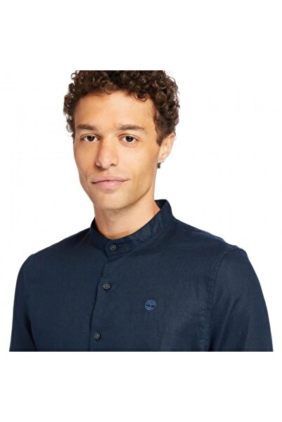 Timberland Лляна сорочка з корейським коміром