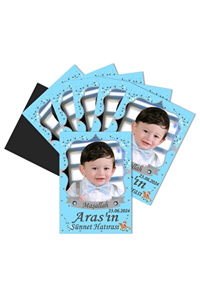 Elara Tasarım 16 Adet Sünnet Hatırası Kişiye özel Jelatinli Doğum Günü Babysh...
