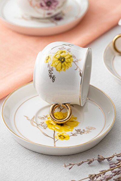ACAR Valerie 6 Kişilik 180 ml Çay Fincanı Takımı KAI-06334