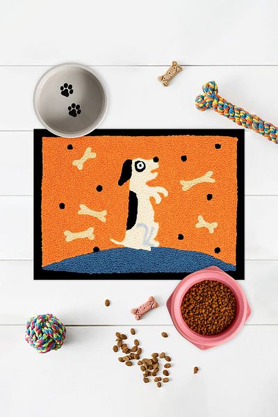 Vagonik Water Mat for Cat Dog Food - Puppy and Adult Cat, Pet Water Mat and Mat