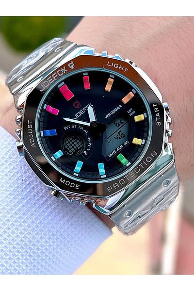 Joefox G-SHOCK J-GS32 5 Atm Water Resistant Sports Wristwatch - Digital/Analog