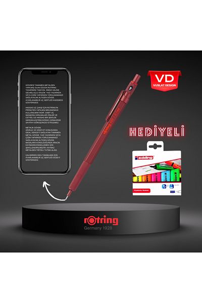 Rotring 600 Versatil Mechanical Drawing Pen with 0.7 MM Tip - Gift