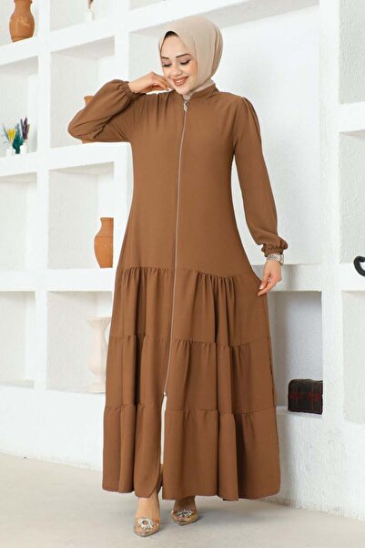 SGS Jessica Crepe Ferace - Πολυεπίπεδη φούστα, καφέ