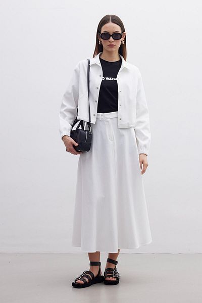 Manuka Bunda Ecru Gabardine - design s límečkem