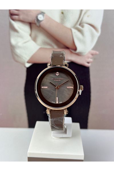 Lee Cooper White Imprint Model Women's Wristwatch - 3 ATM Waterproof, Bracelet Gift