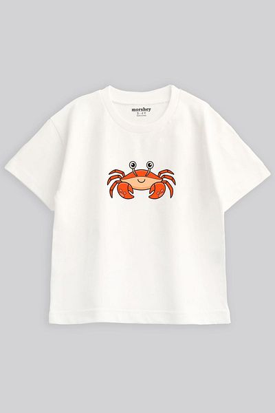 morshey 1-5 Years Children's Crab Printed T-Shirt