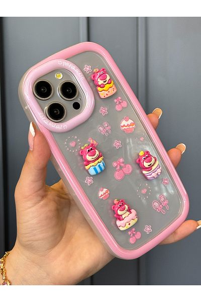 OSG حافظة حماية كاملة فاخرة متوافقة مع هاتف iPhone 15 Pro مع نمط شخصية ثلاثي الأبعاد ممتص للصدمات