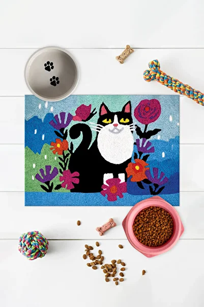 Vagonik Water Mat for Cat Dog Food - Puppy and Adult Cat, Pet Water Mat and Mat