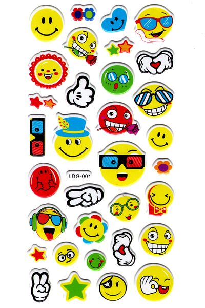 Limmy Σημειωματάριο με αυτοκόλλητο Emoji 17x9 cm - Αυτοκόλλητο Planner (Ldg001)