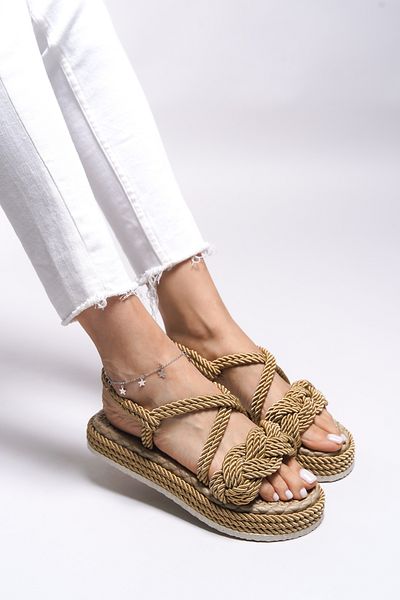 Riccon Jessinalyn Damen-Sandalen -0012104 Goldmodell