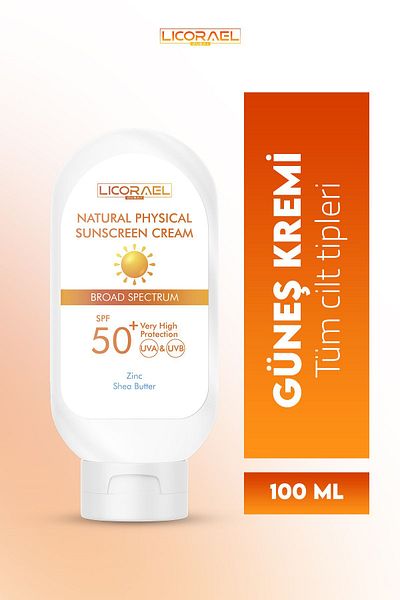 Licorael Dubai SPF50+ 100ml Natural Physical Sunscreen Cream