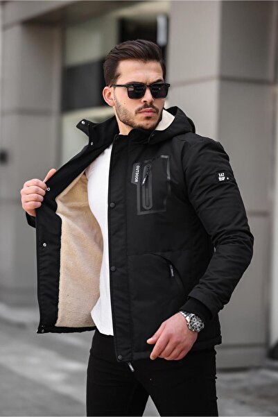 Fk class SU VE RÜZGAR GEÇİRMEYEN KÜRKLÜ KABAN MONT