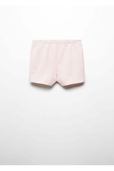 MANGO Kids Pantaloni scurți roz pentru copii
