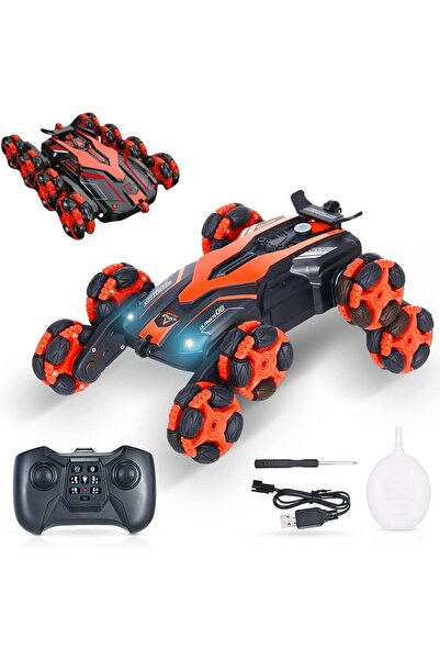 Vardem Uzaktan Kumandalı 8 Tekerli Merdiven Tırmanan Buhar Çıkartan Akrobat Araba