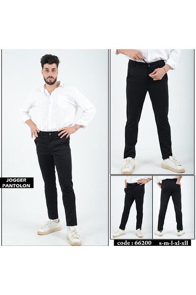 WST SPORT WEAR Ανδρικό Jogger Cut - Παντελόνι Silimfit με ελαστική λύκρα, ελαστική μέση και καμάρα