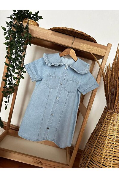 YİGİT BUTİK فستان بناتي من قماش الدنيم - Yigit Boutique