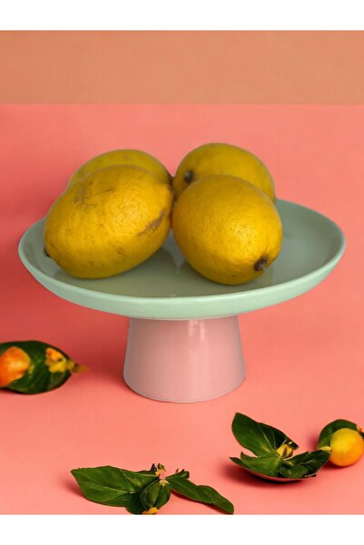 MeGgDecor Rengarenk Soft Mint Yeşili Yavru Ağzı  Ayaklı Meyvelik Sunum Kasesi...