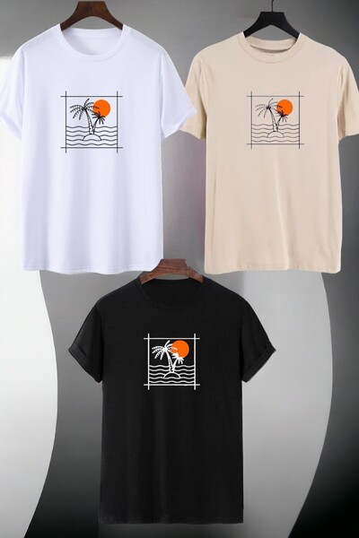 han elegant Tricou 100% bumbac 100% bumbac, 3 bucăți, 9-16 ani, din bumbac pi...