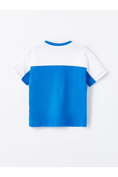 LC Waikiki LCW Crew nyakú, rövid ujjú, nyomott kisfiú póló és rövidnadrág szett 2db-os