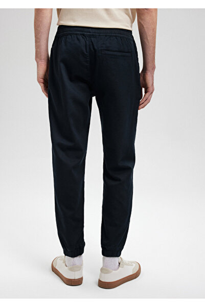 Mavi Beli Lastikli Siyah Jogger Pantolon 0010078-80022