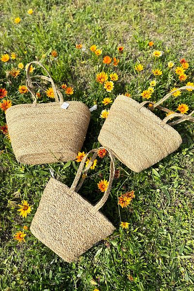 SepetçiBaba Straw Beach Bag Set of 3 - FRS014