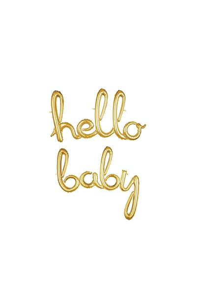 party mix Hello Baby Folyo Balon Baby Shower Folyo Balon Cinsiyet Partisi Bal...