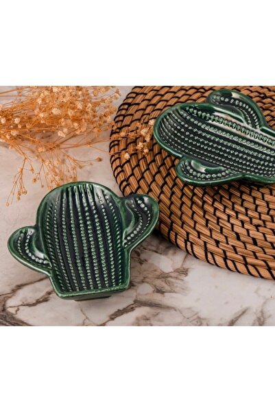 REAY HOME 2-Piece Special Design Cactus Snack Bowl, Breakfast and Sauce Bowl