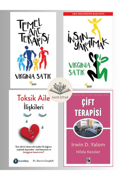 Beyaz Yayınları Temel Aile Terapisi - İnsan Yaratmak - Toksik Aile İlişkileri - Çift Terapisi ( 4 Kitap Set )