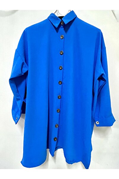 MODAALFABE Tesettür Ayrobin Gömlek Büyük Beden