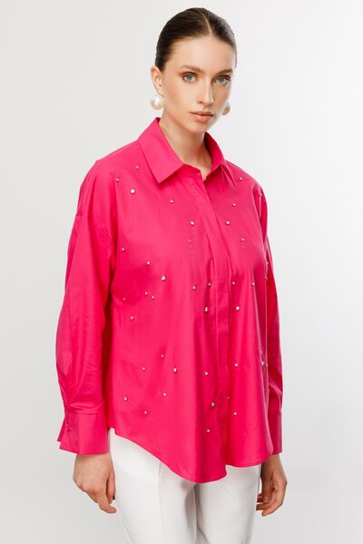 ON Taş Baskılı Gömlek