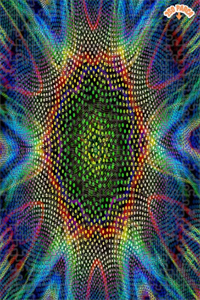 Teona Ahşap Kaleydoskop Sanatı Dekoratif Çift Katlı Çerçeveli Asılabilir Ahşa...