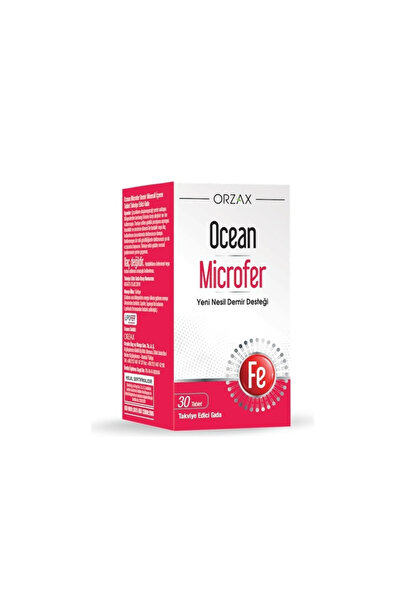 Ocean Orzax Ocean Microfer - 30 قرصًا مكملًا غذائيًا، هدية رغوة الأسنان