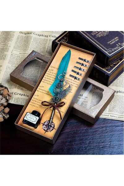 KOD 72 Özel Üretim Hat Sanatı Güzel Yazı Kaligrafi Kalemi Divit Hokka Seti Ku...