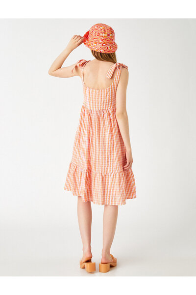 Koton Gingham vzorované midi šaty