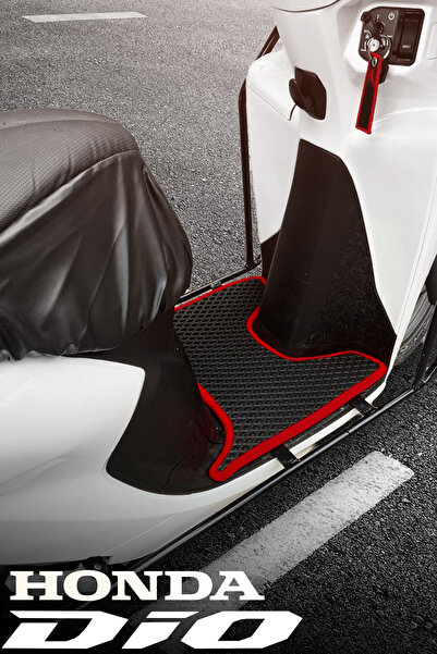 TORPEDO Honda Dio Premium Uyumlu Eva Motosiklet Paspası - Siyah Kırmızı