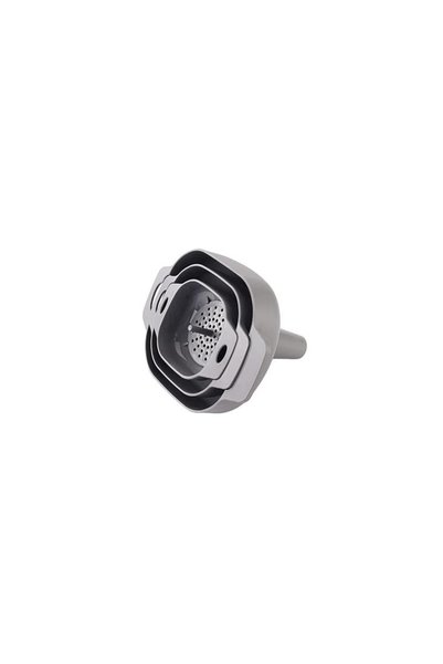 Porland Conforte Anthracite 3-Piece Funnel Set with Strainer, 9 cm