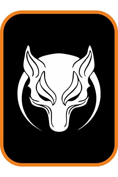 HMNL Börü Kurt Hilal Oto Sticker 20x20 Cm Beyaz