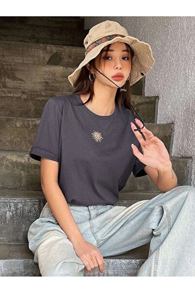 over head oh Dimljena ženska majica Oversize - Sun Printed